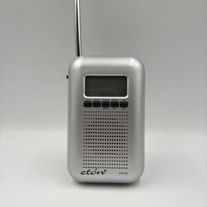 Eton Blackout Buddy FR100 Plug-In‎ AM FM Clock Radio Light Silver Alarm Alert